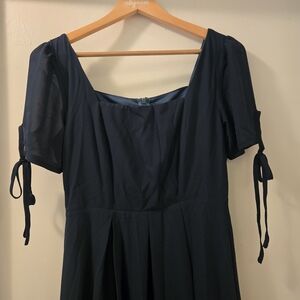 Elegant Navy Blue Dress